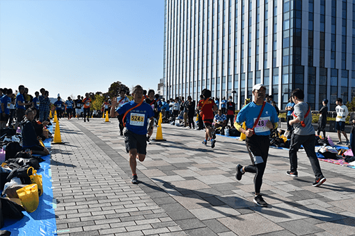 ITチャリティ駅伝参加時の様子